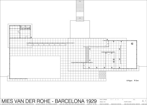Image result for the barcelona pavilion site